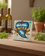 Mattonella decorativa AMORE artigianale