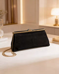 Clutch da cerimonia in camoscio