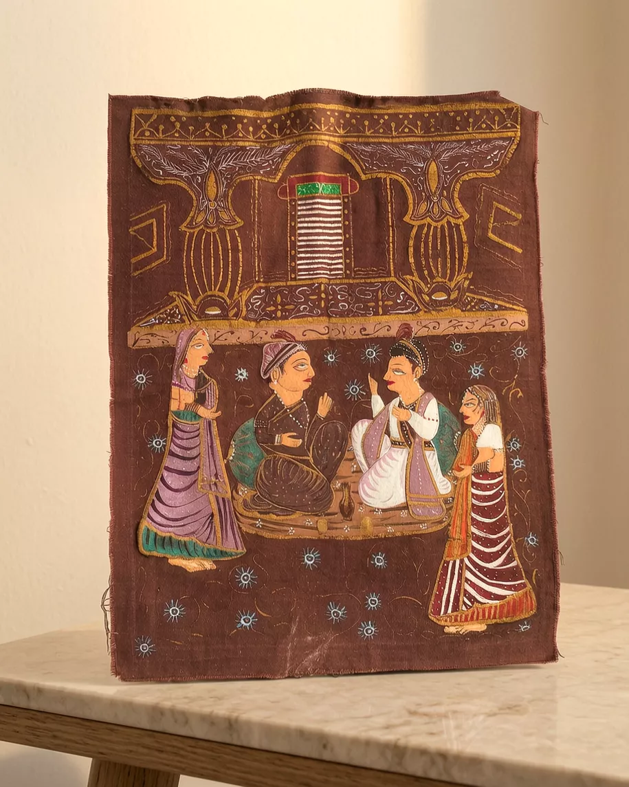 Tessuto dipinto a mano Batik