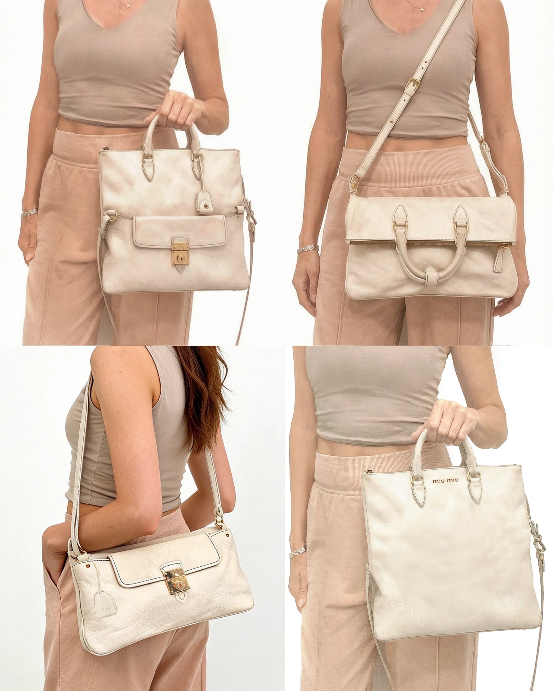 Fold Two Way Bag MIU MIU