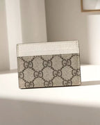 Portacarte GG finiture Bianco Gucci