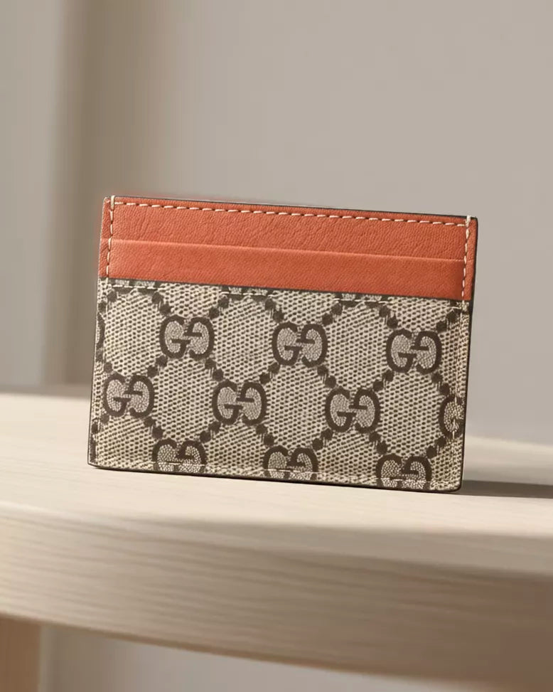 Portacarte GG finiture Marrone Gucci