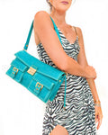 Céline Shoulder bag Accordion Tourquoise