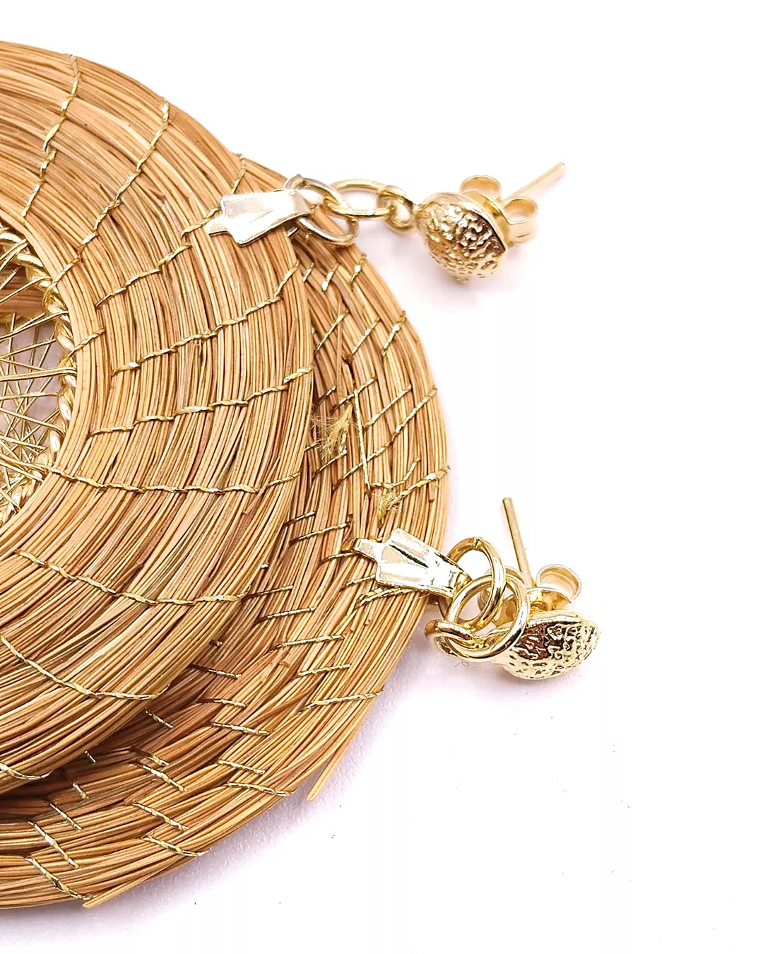 Orecchini in Capim Dourado - oro vegetale