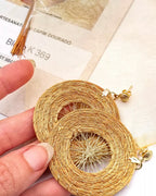 Orecchini in Capim Dourado - oro vegetale
