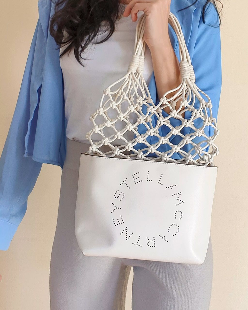 Bucket LogoTote Knotted Traforata&nbsp; Stella McCartney