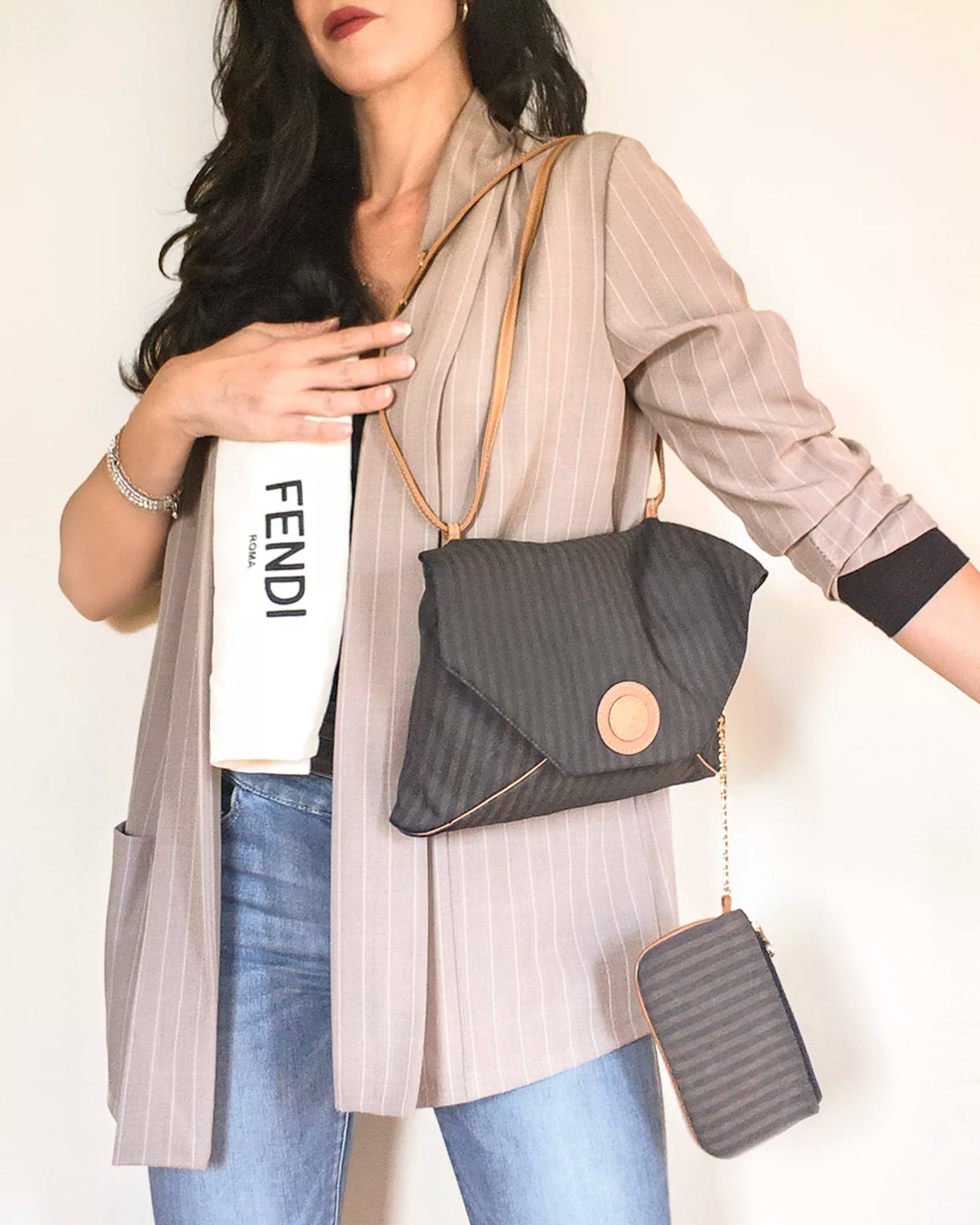 Pochette Envelope Pequin Fendi