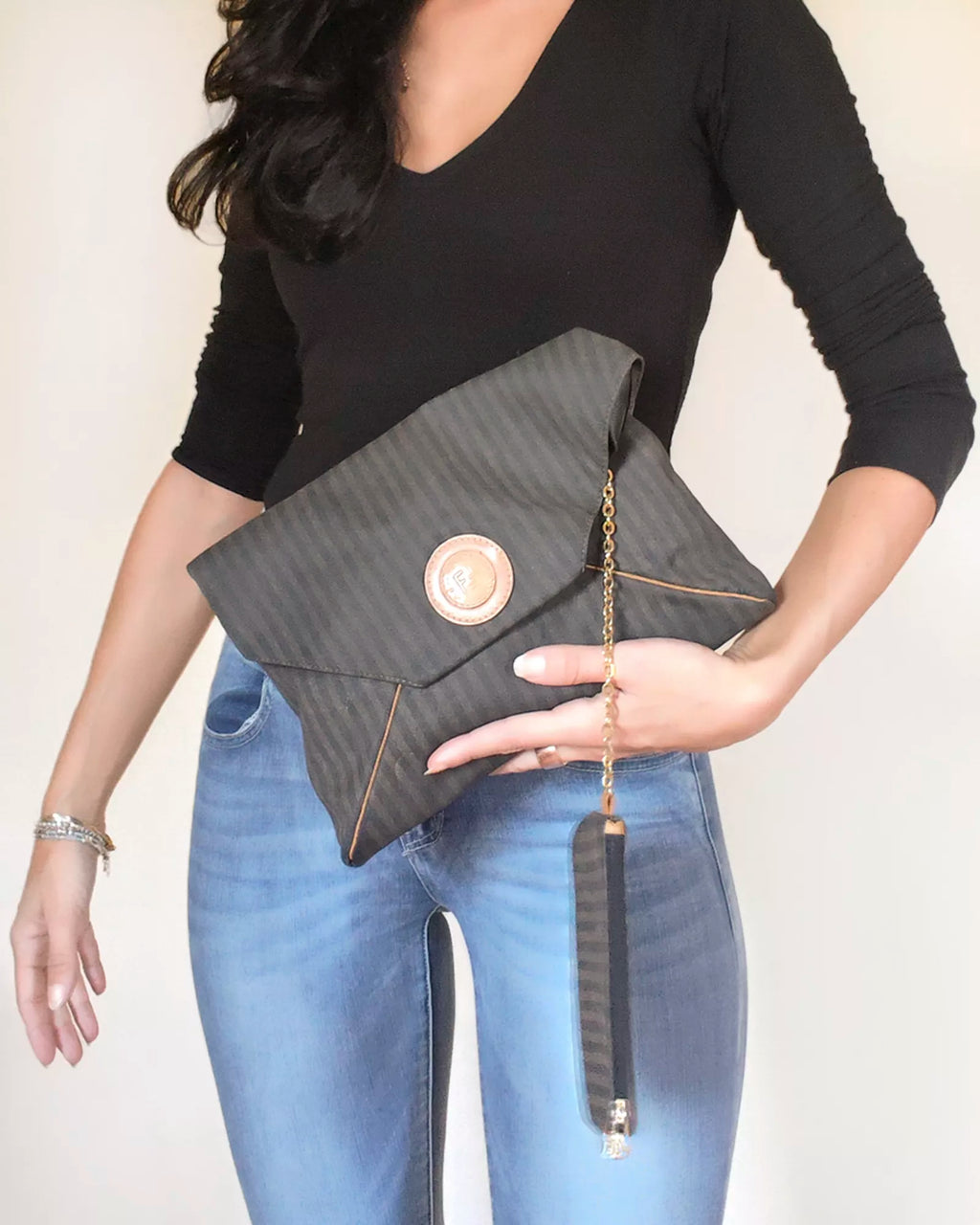 Pochette Envelope Pequin Fendi