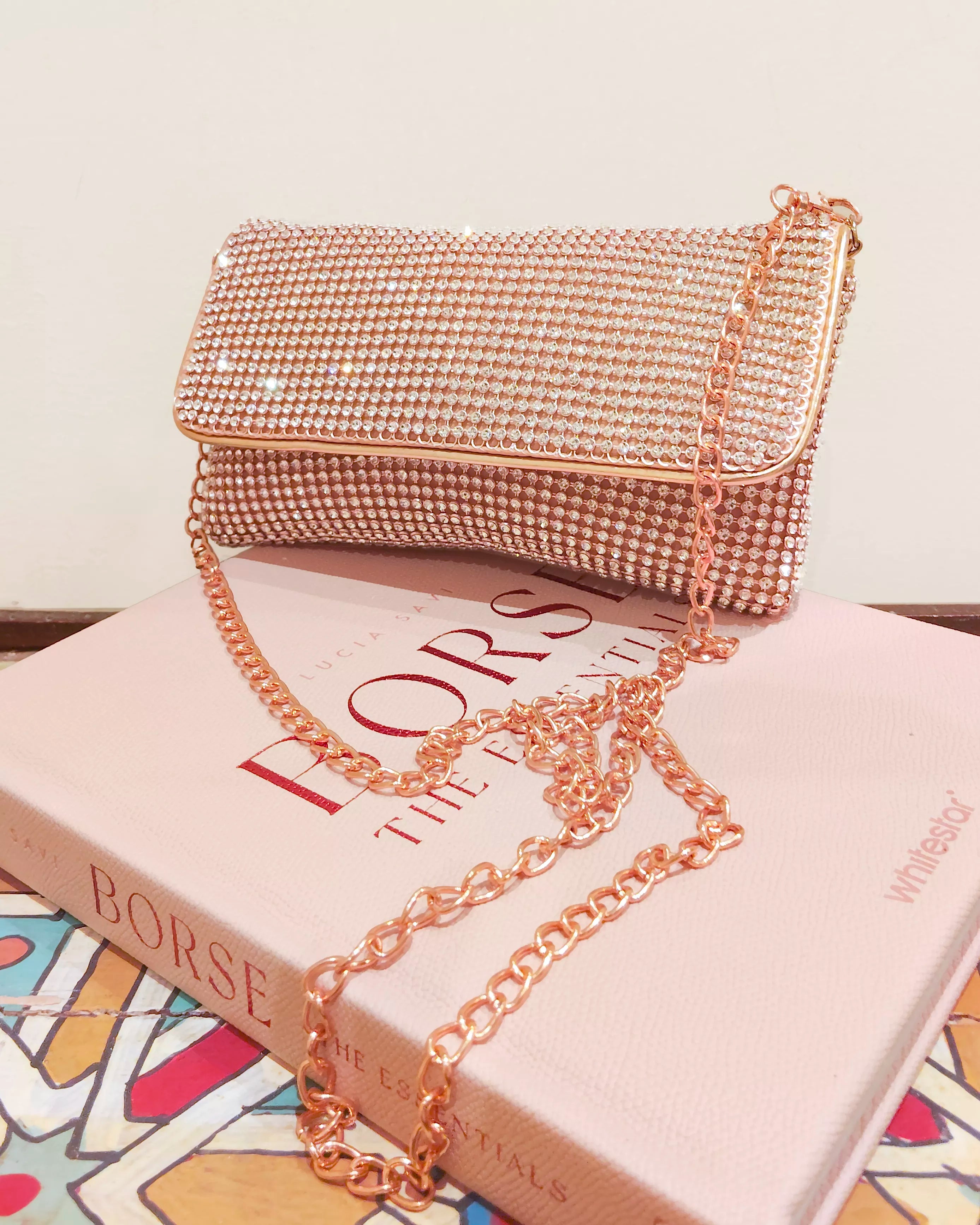 Pochette/ Clutch strass elegante da cerimonia