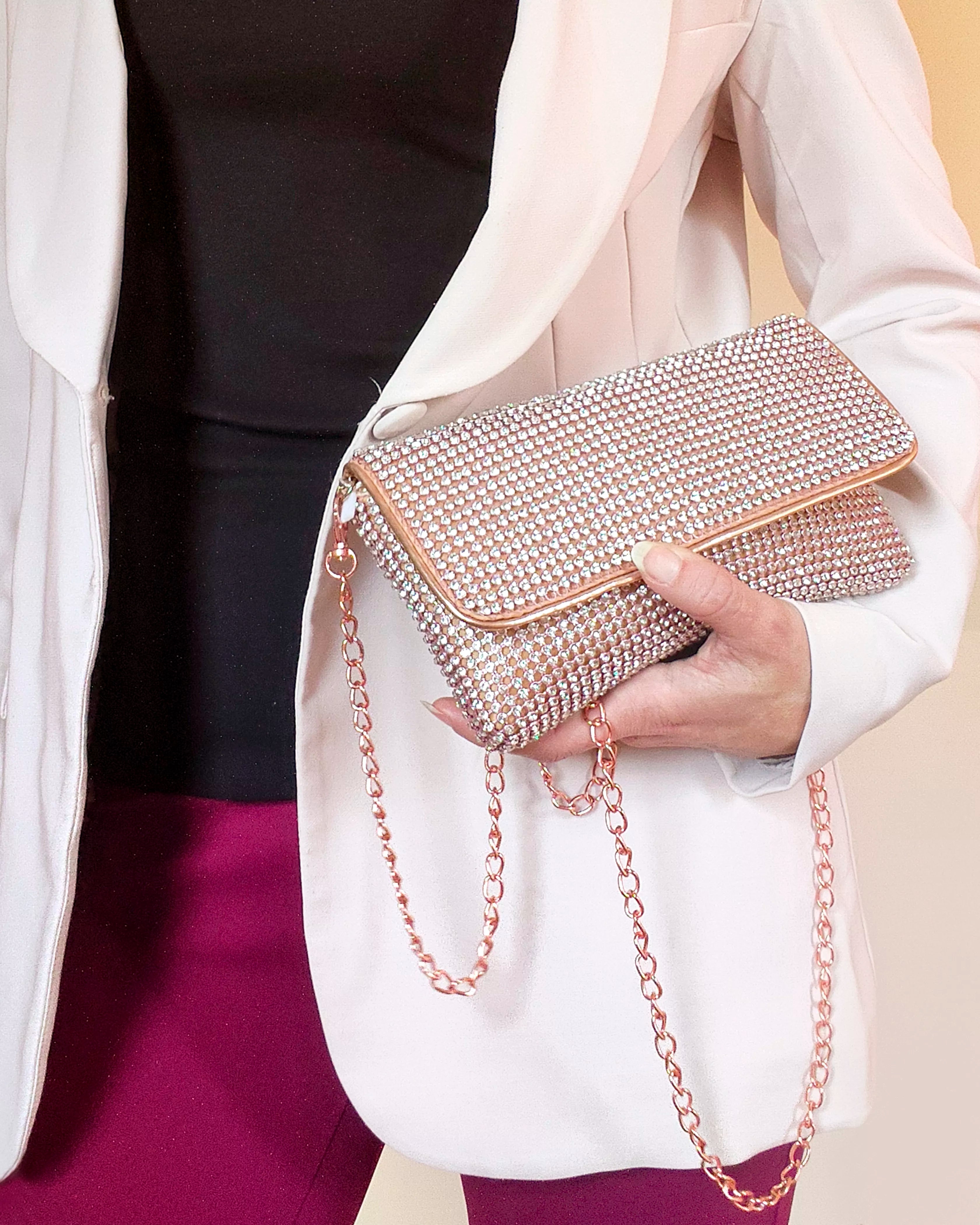 Pochette/ Clutch strass elegante da cerimonia