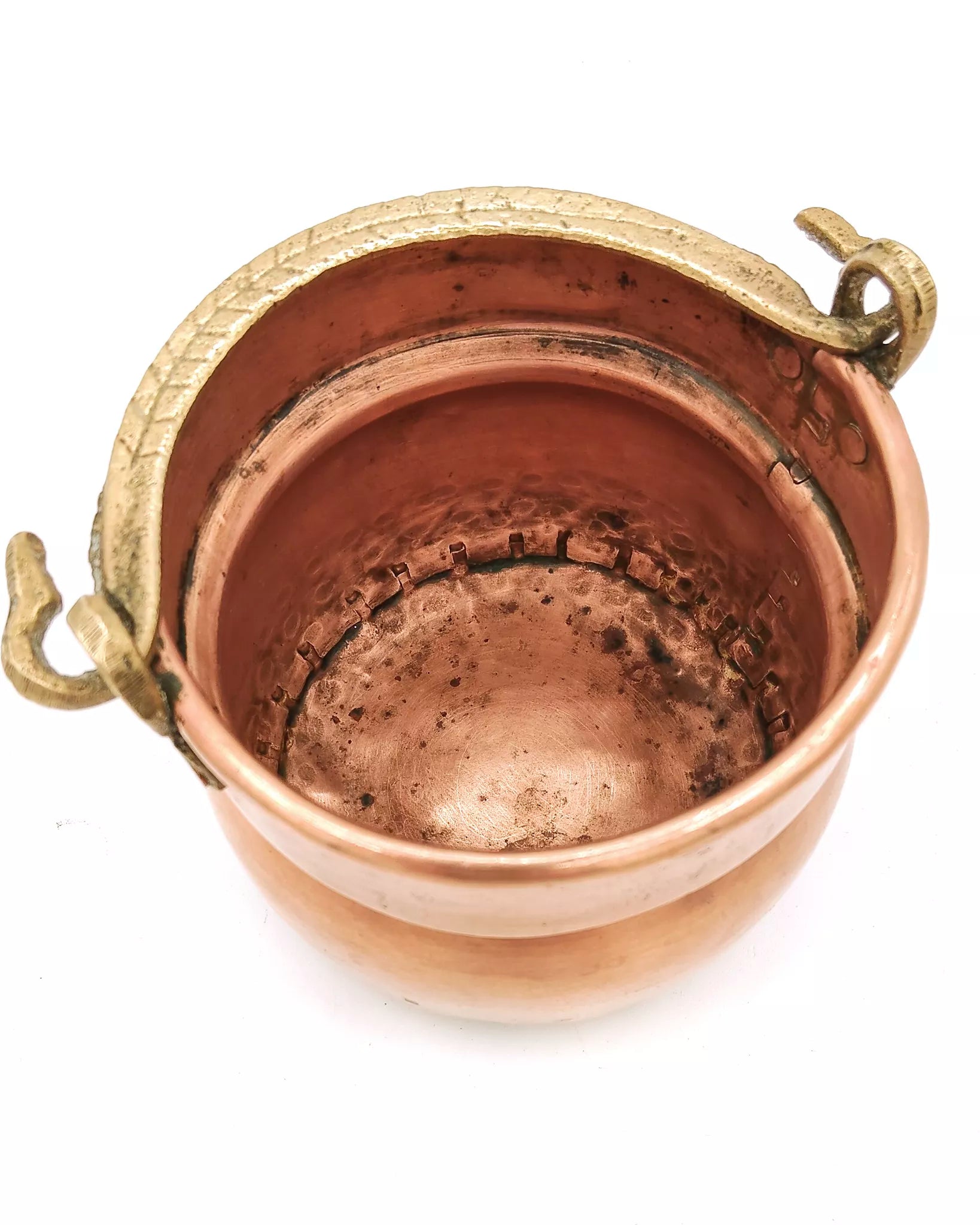 Vasetto in rame e ottone