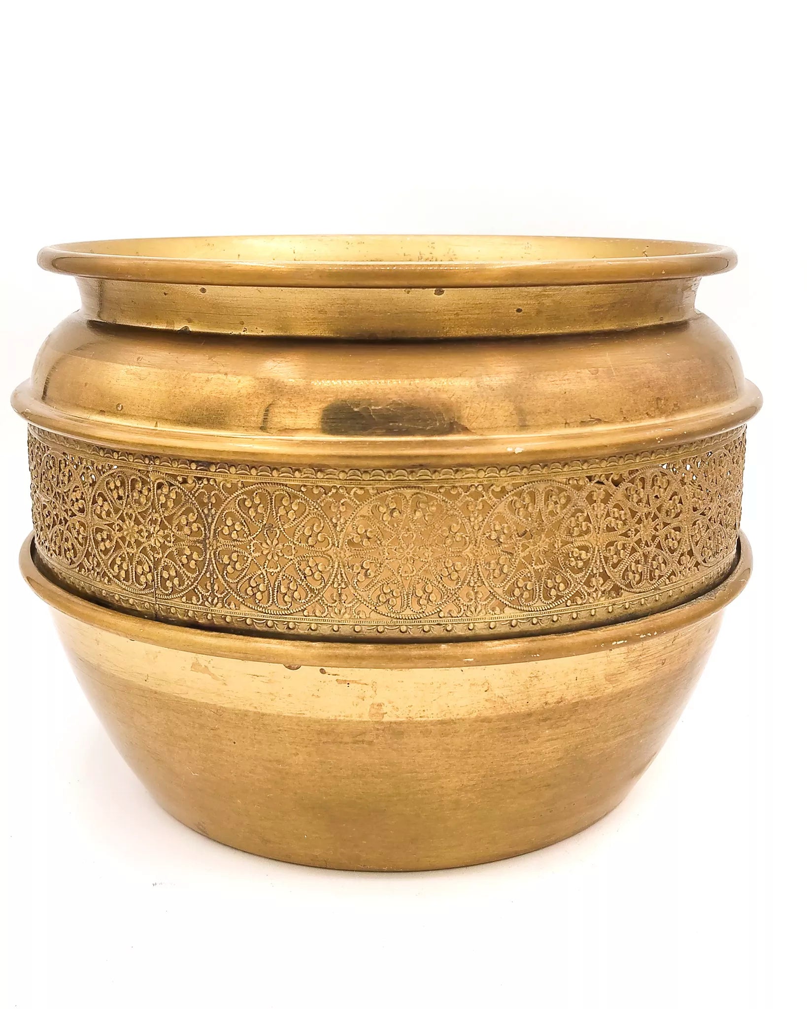 Vaso Porta piante ottone - Harmonie Arredamenti