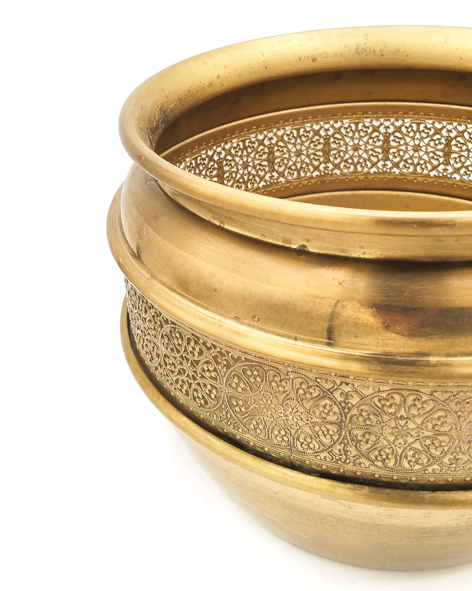 Vaso Porta piante ottone - Harmonie Arredamenti