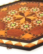 Vassoio intarsiato d'epoca Realizzato a mano