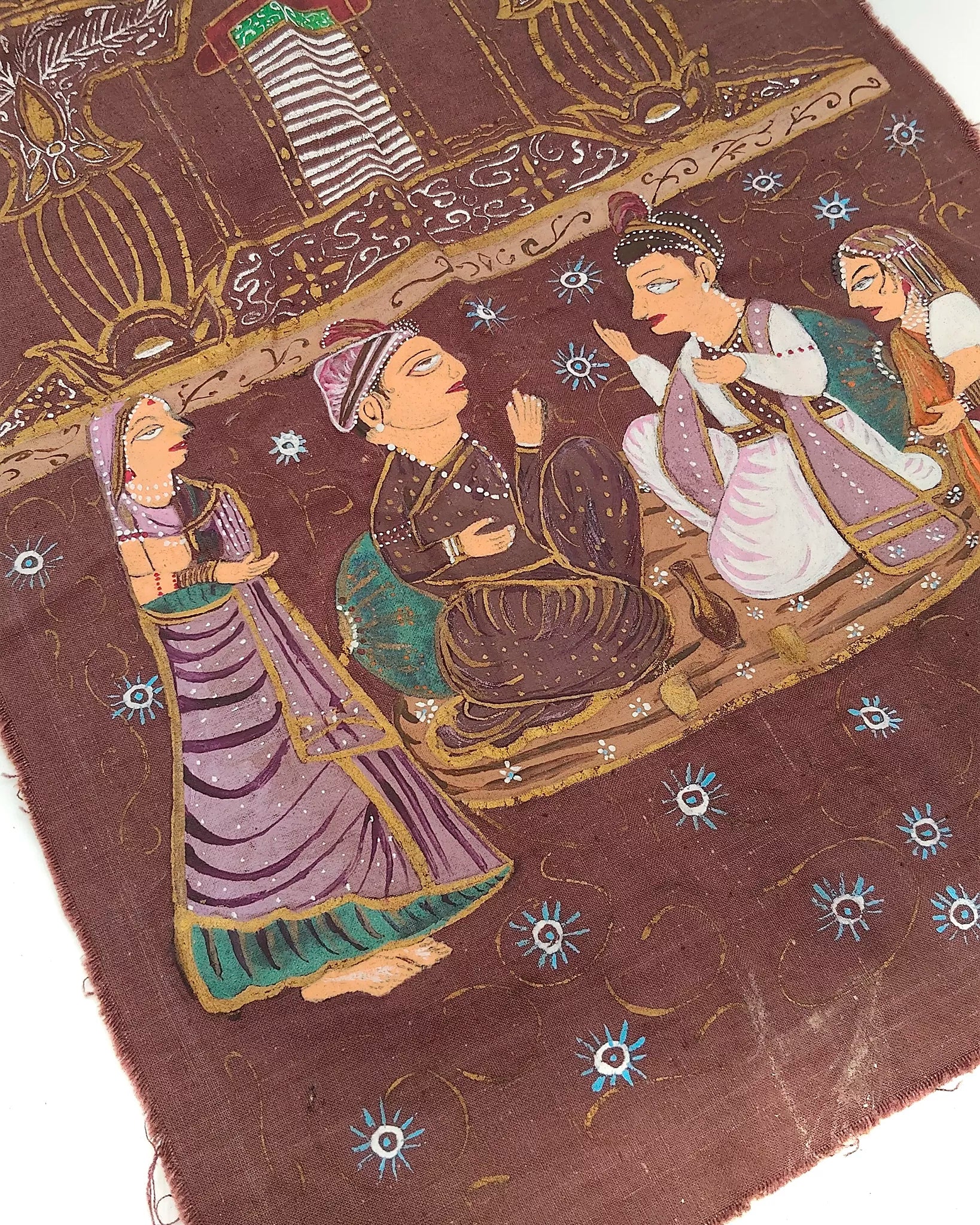 Tessuto dipinto a mano Batik