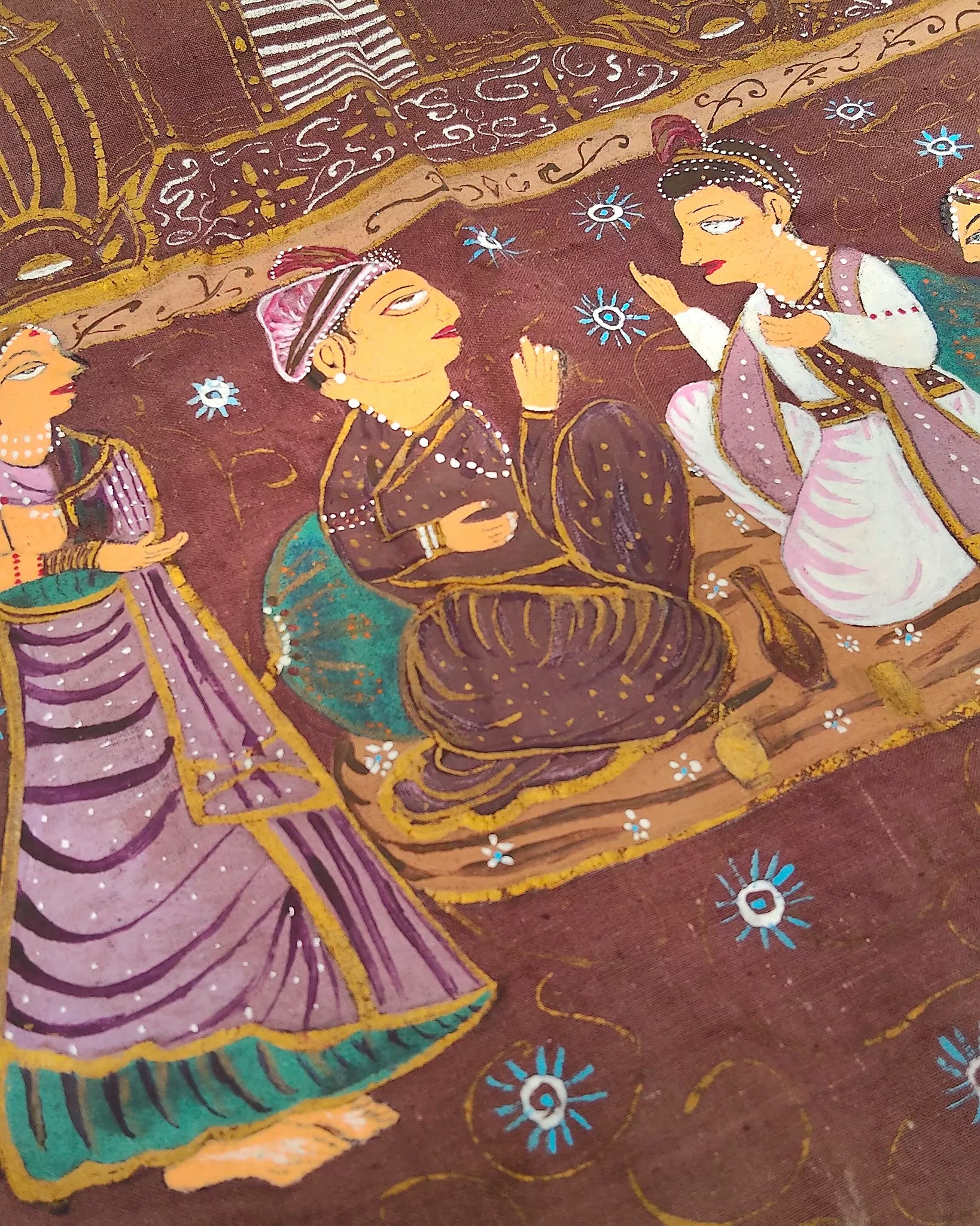 Tessuto dipinto a mano Batik
