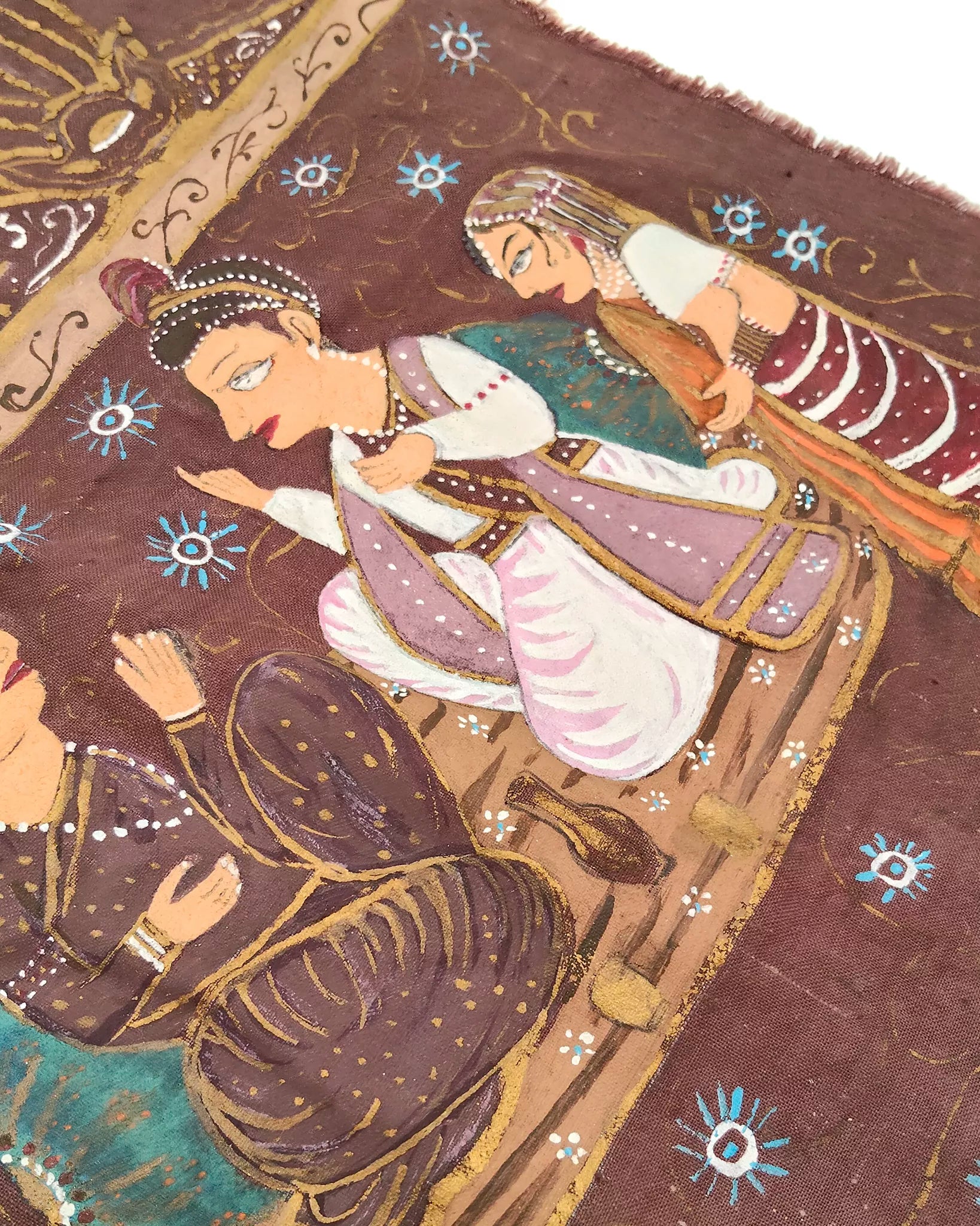 Tessuto dipinto a mano Batik