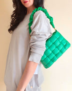 Borsa verde prato in stile Bottega Veneta Forpen