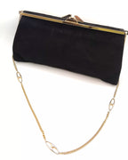 Clutch da cerimonia in camoscio