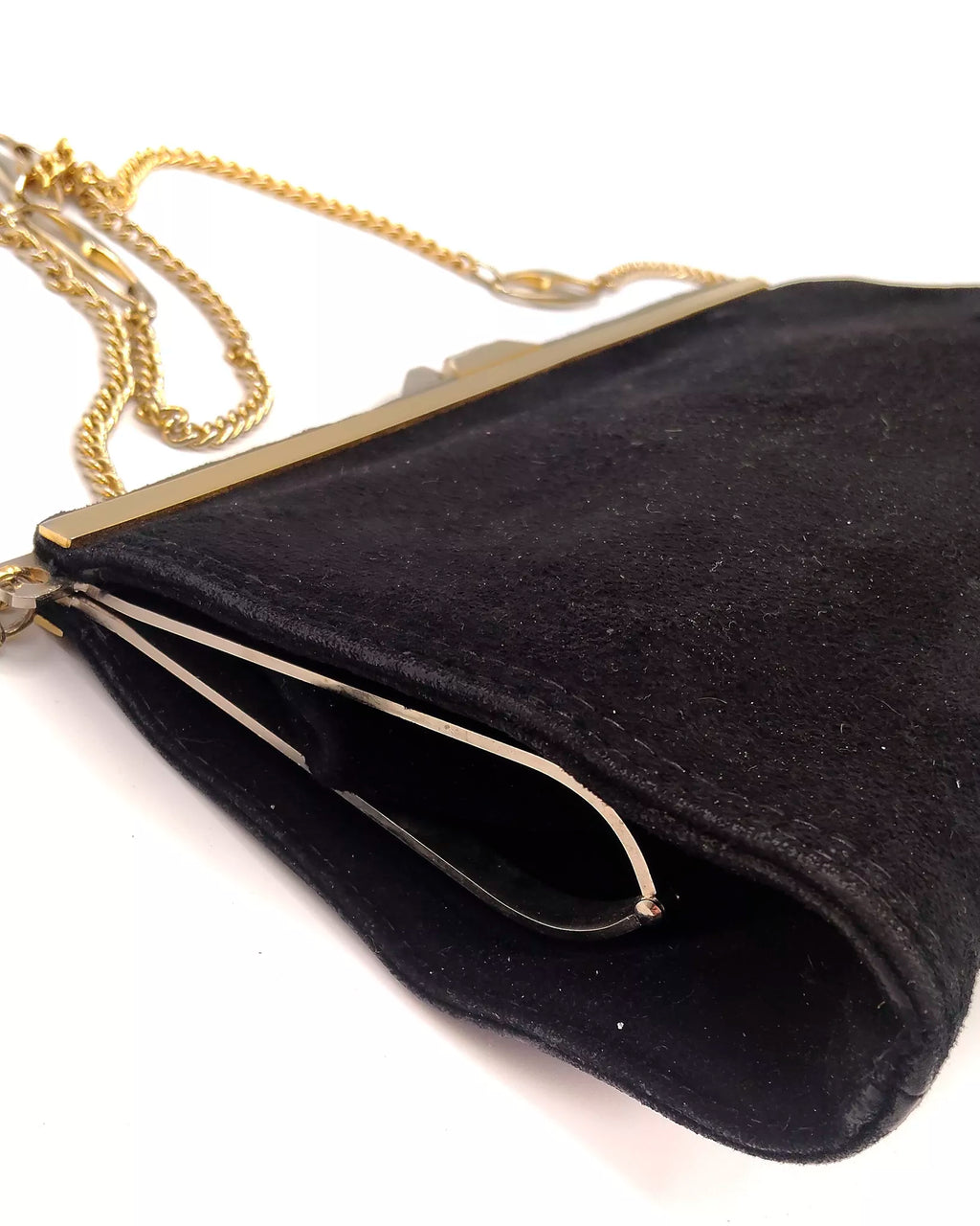 Clutch da cerimonia in camoscio