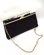 Clutch da cerimonia in camoscio