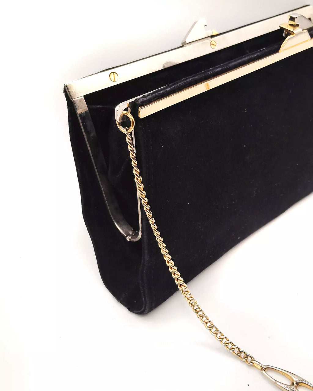 Clutch da cerimonia in camoscio