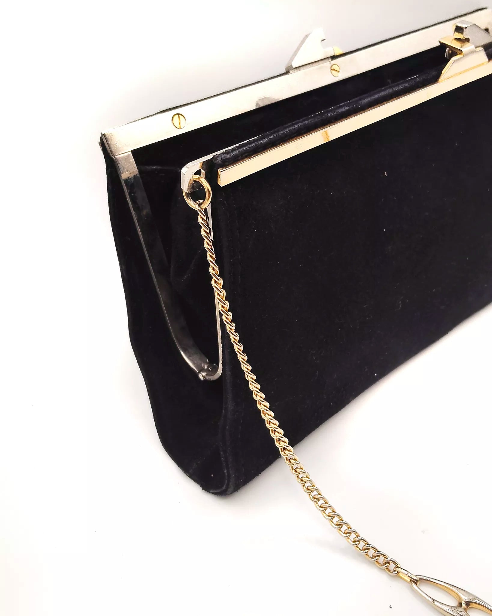 Clutch da cerimonia in camoscio