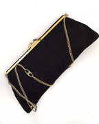 Clutch da cerimonia in camoscio