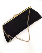 Clutch da cerimonia in camoscio