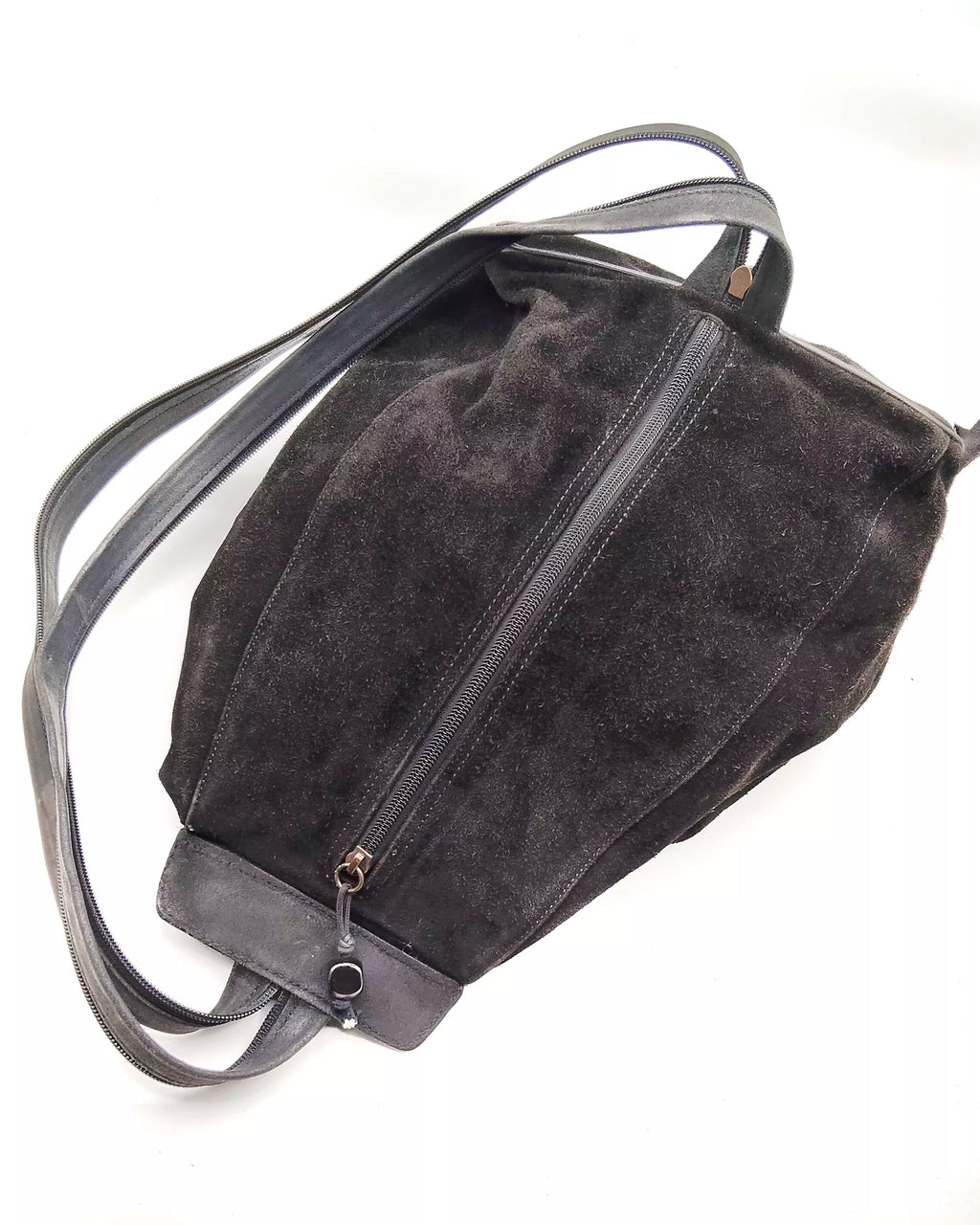 Zaino monospalla in camoscio Artigianale La Bottega della Borsa