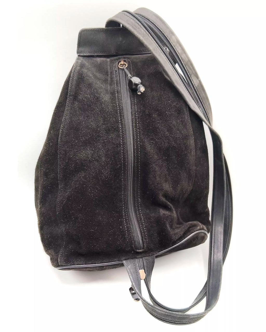 Zaino monospalla in camoscio Artigianale La Bottega della Borsa