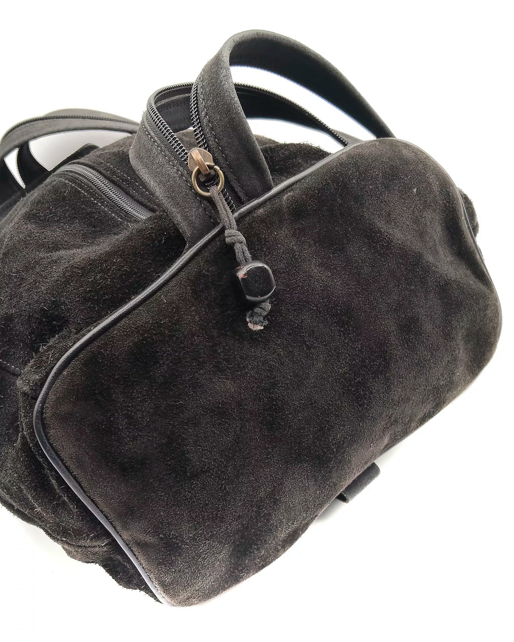 Zaino monospalla in camoscio Artigianale La Bottega della Borsa