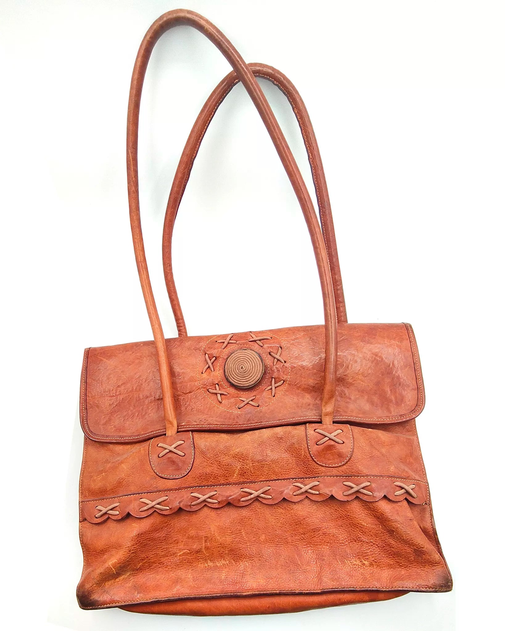 Borsa Maxi Tote in pelle artigianale