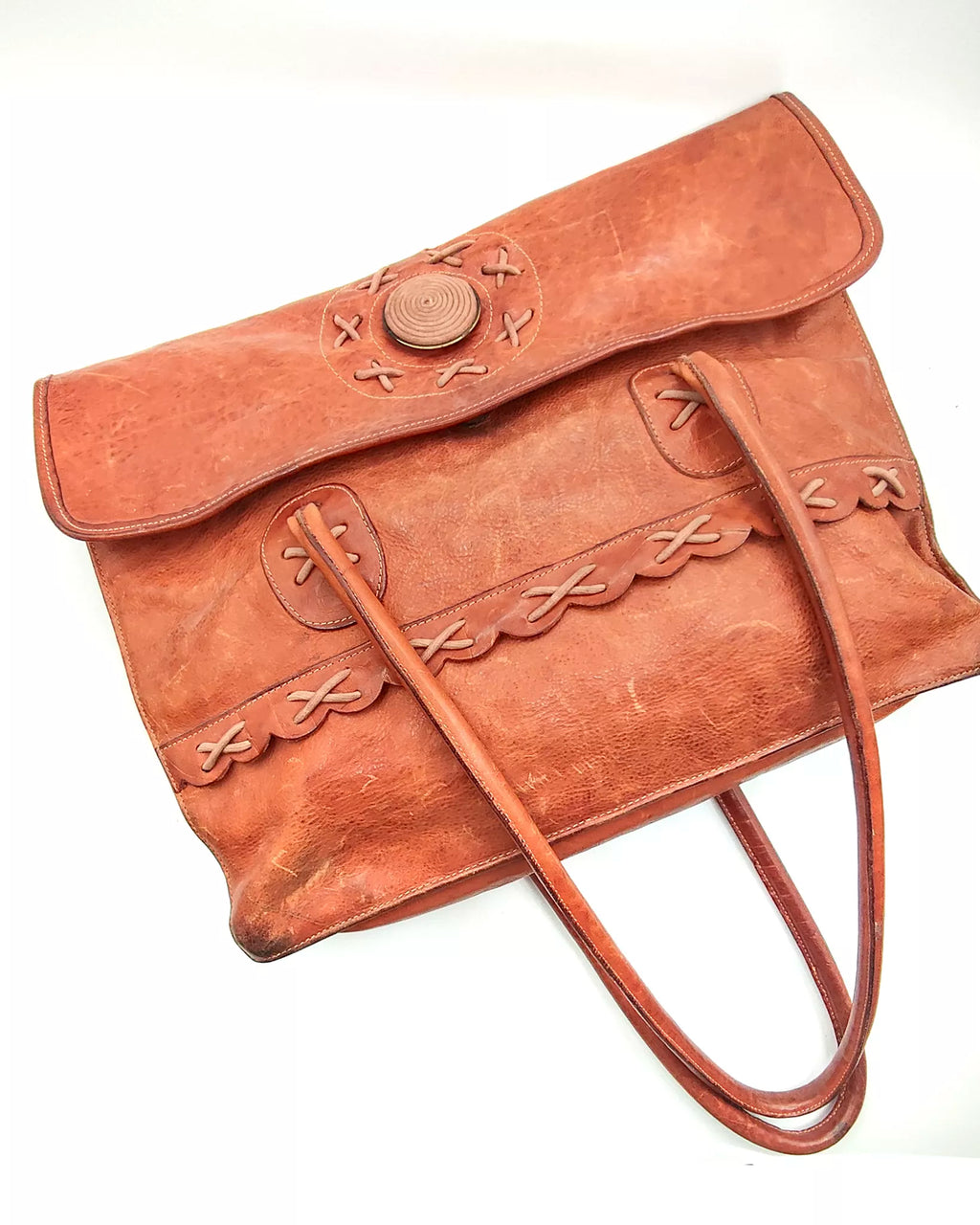 Borsa Maxi Tote in pelle artigianale