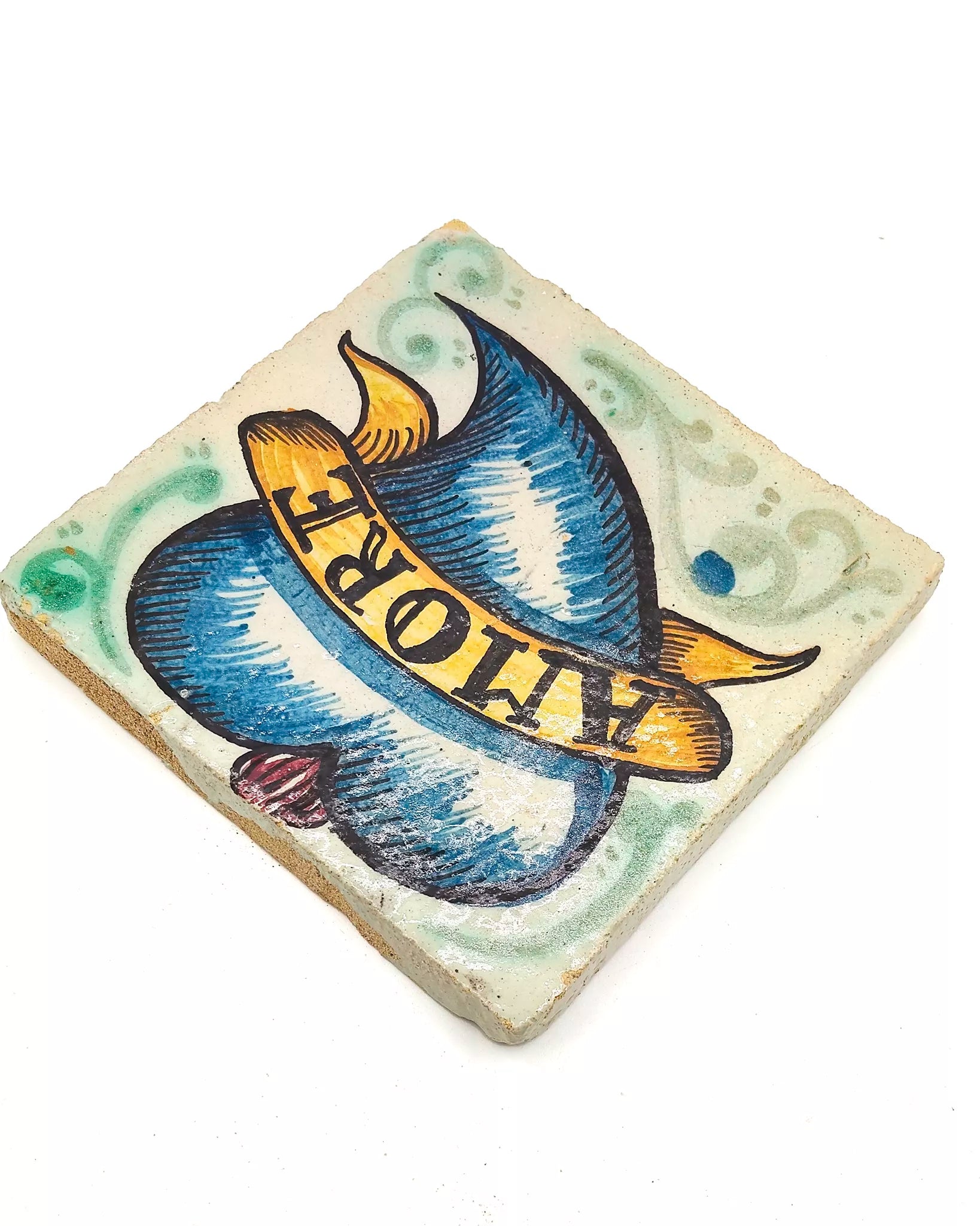 Mattonella decorativa AMORE artigianale
