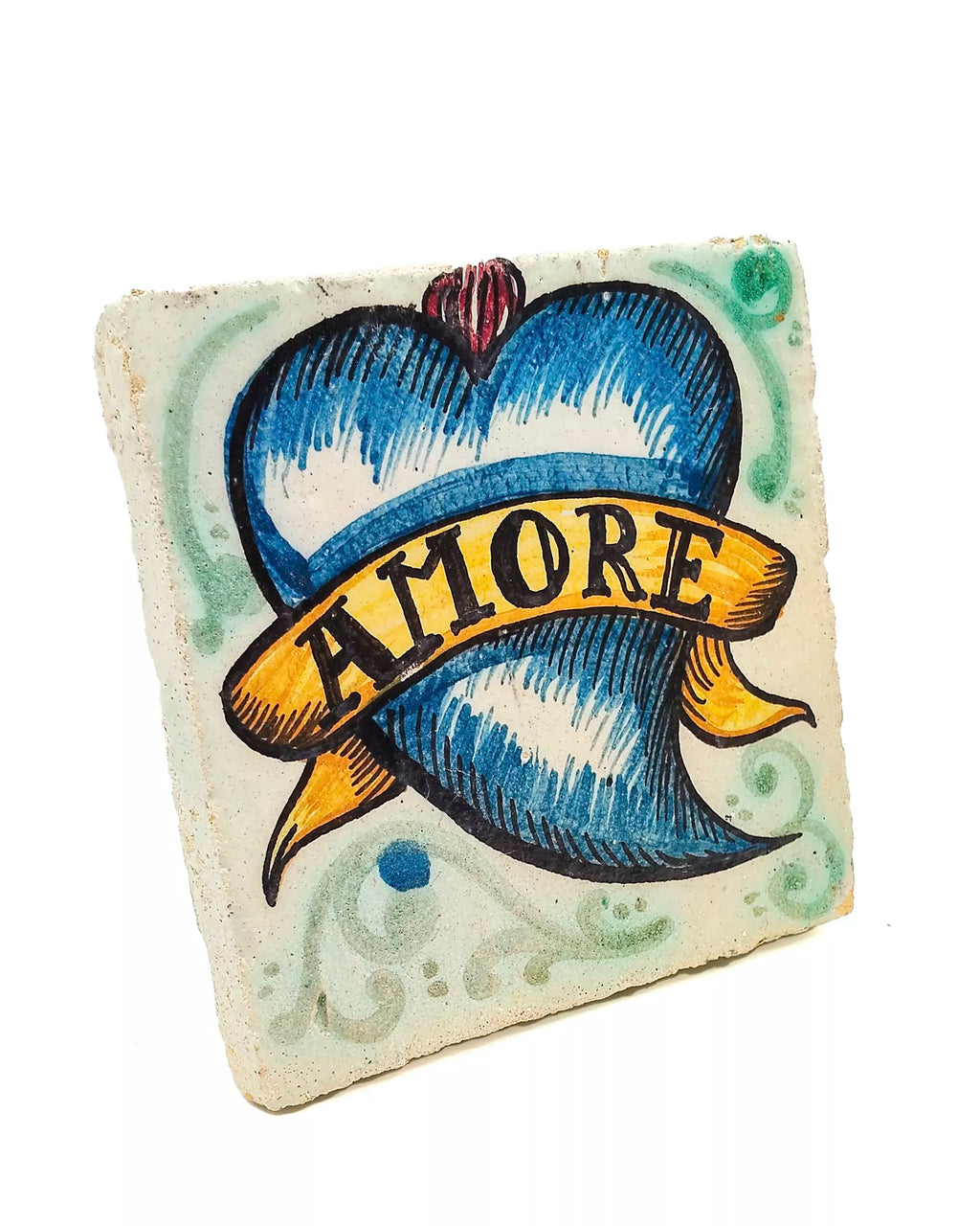 Mattonella decorativa AMORE artigianale