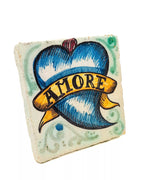 Mattonella decorativa AMORE artigianale