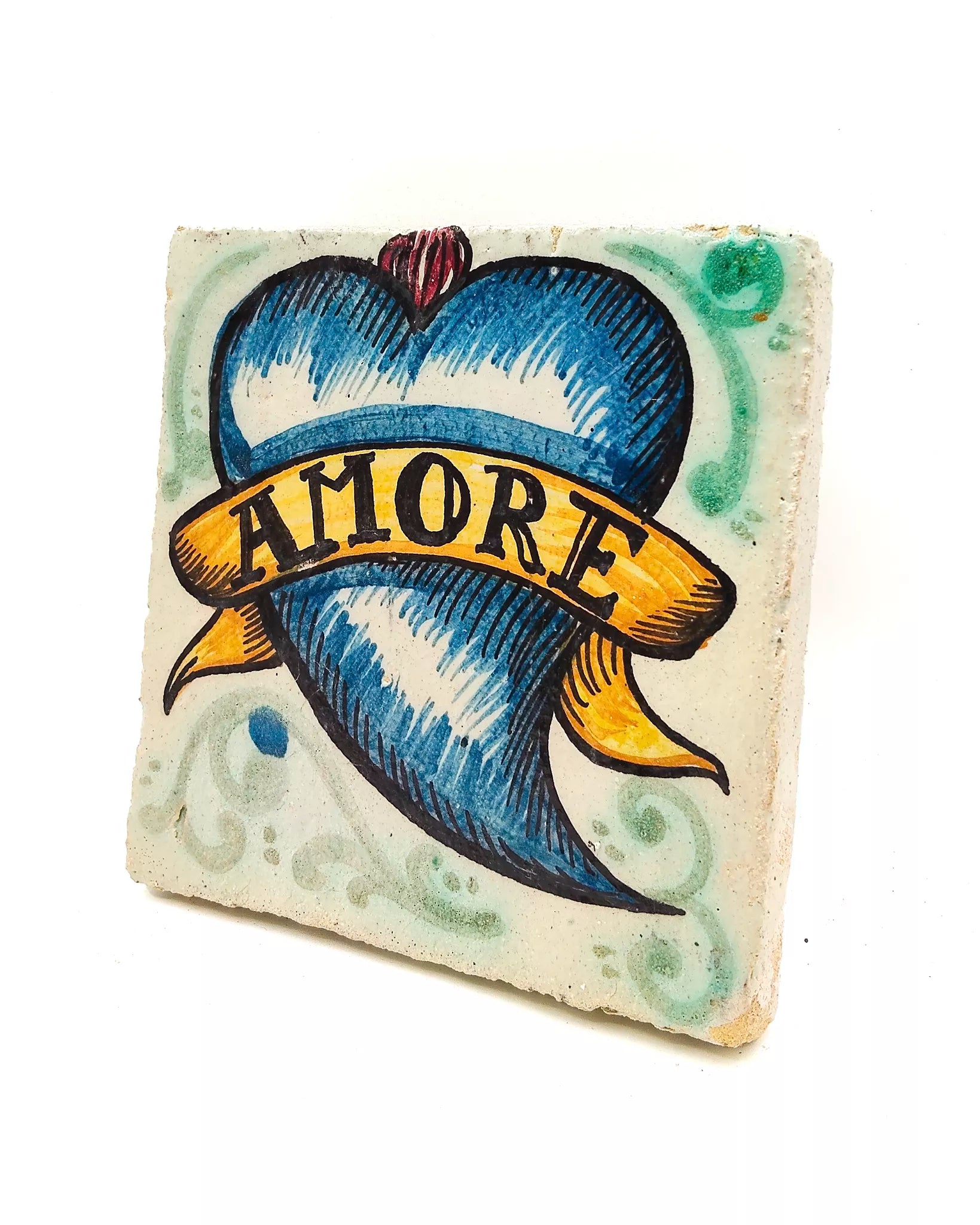 Mattonella decorativa AMORE artigianale