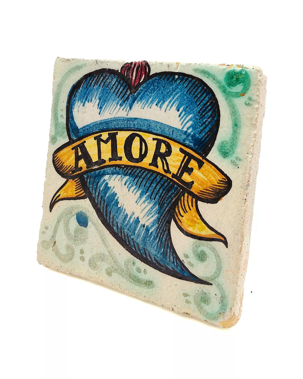 Mattonella decorativa AMORE artigianale