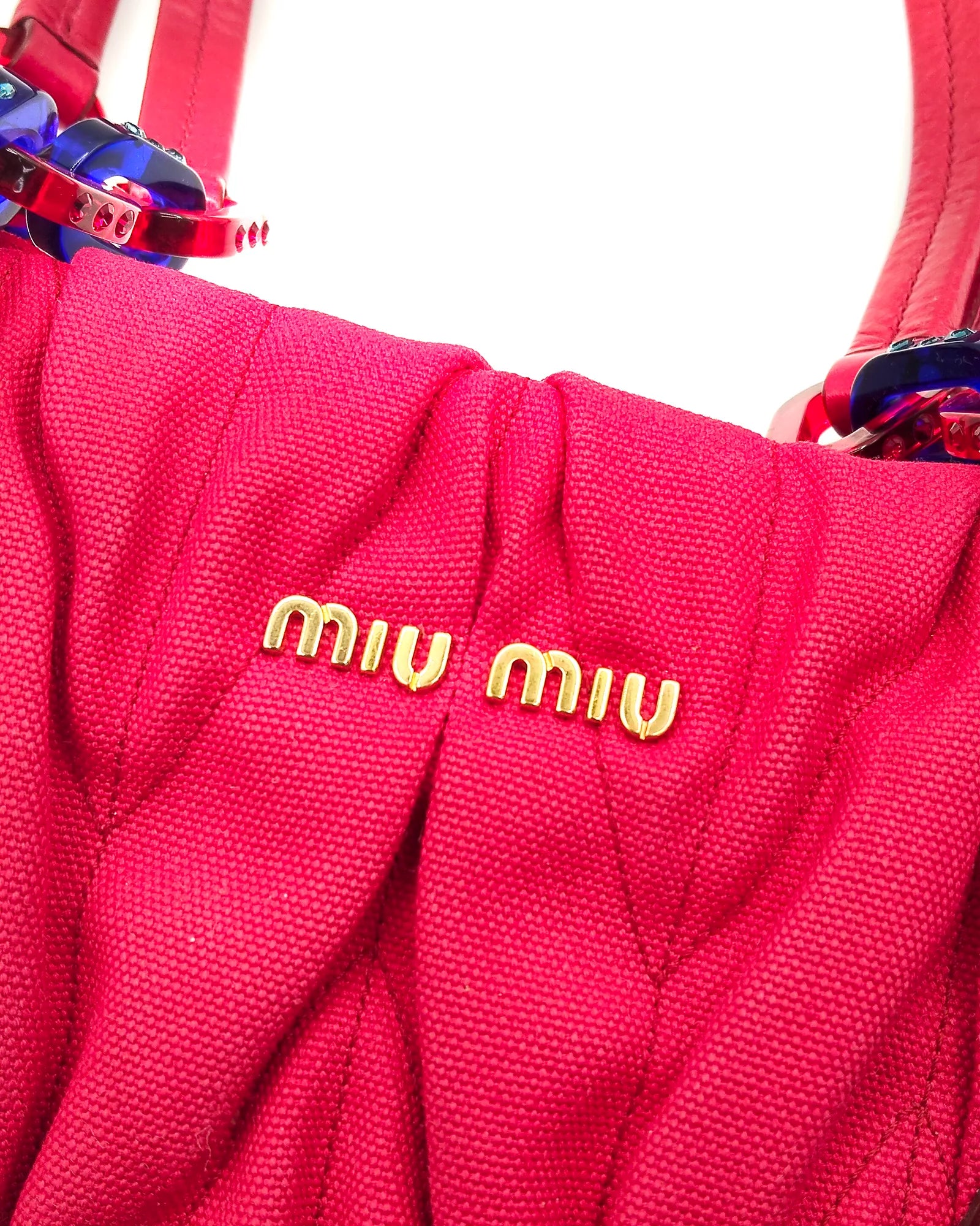 Borsa Magenta matelassé MIU MIU
