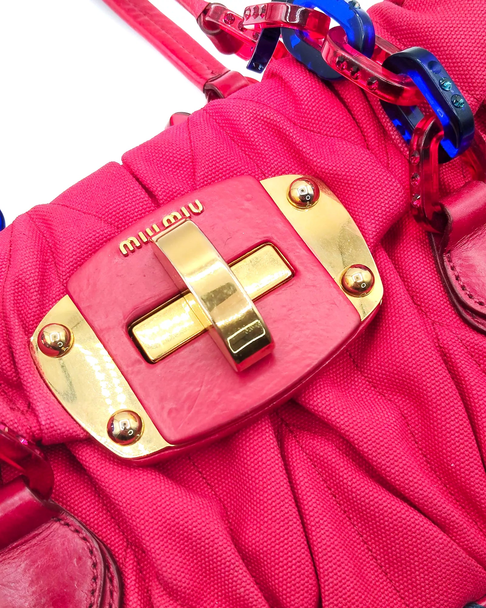 Borsa Magenta matelassé MIU MIU