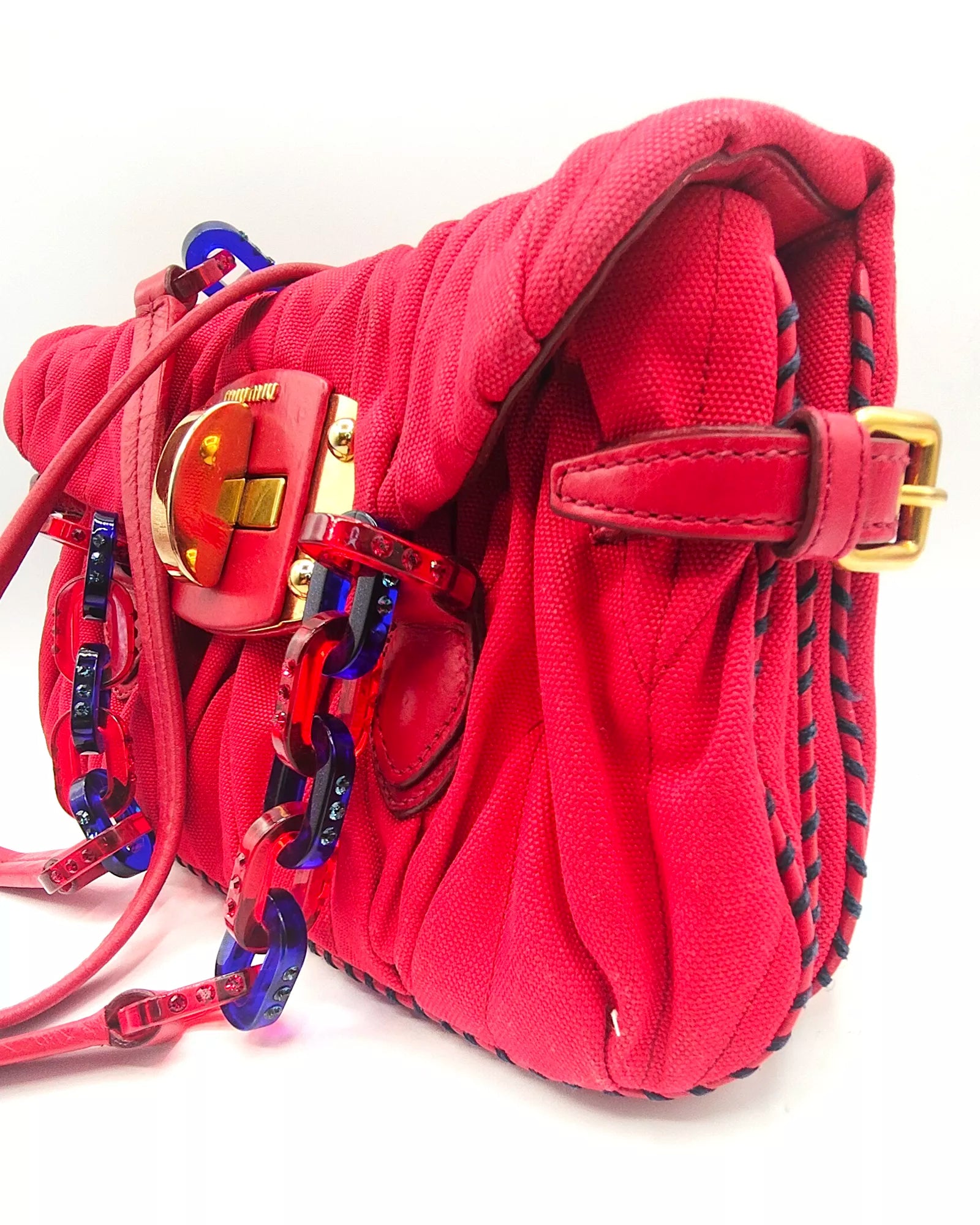 Borsa Magenta matelassé MIU MIU