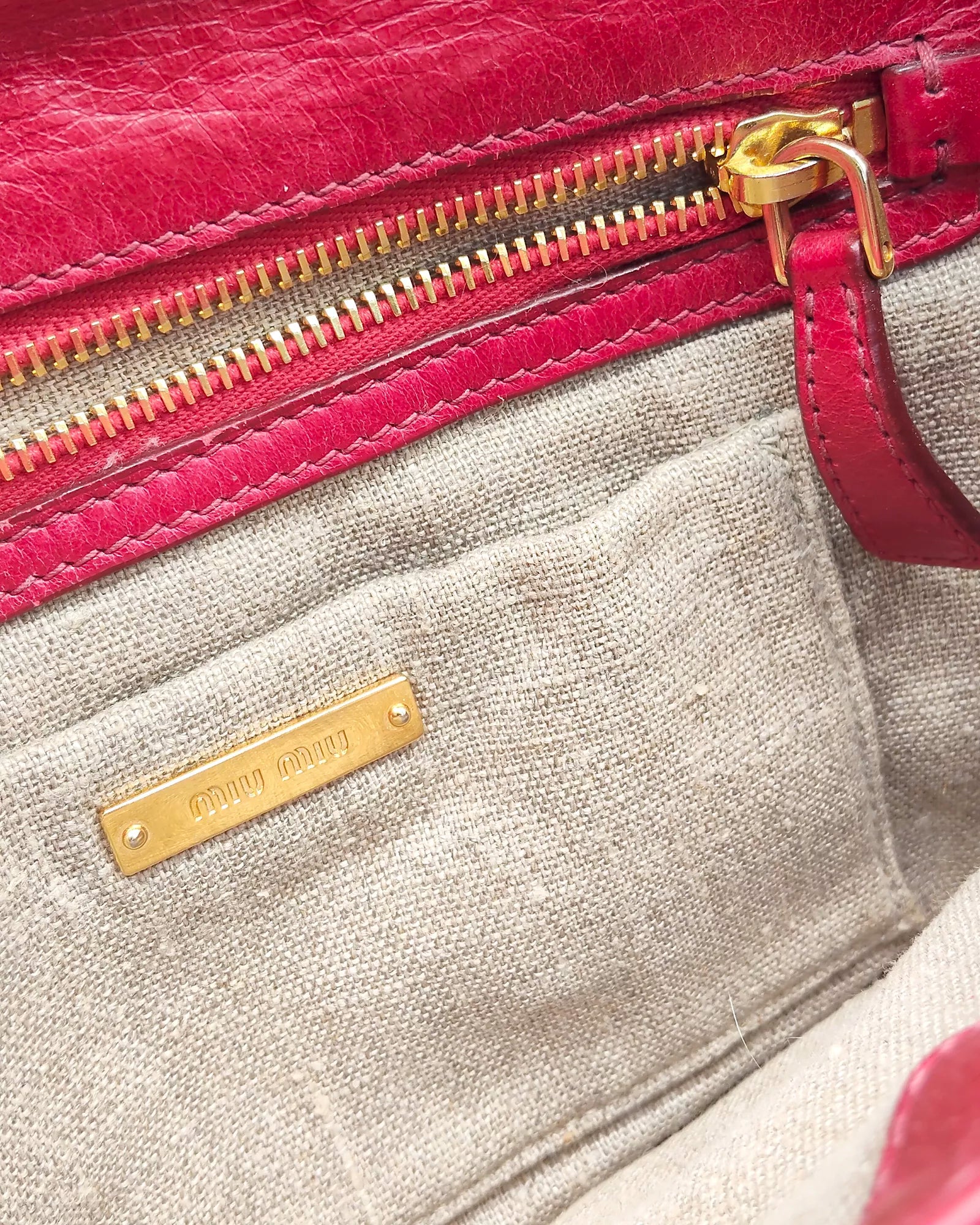 Borsa Magenta matelassé MIU MIU