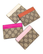Portacarte GG finiture Marrone Gucci