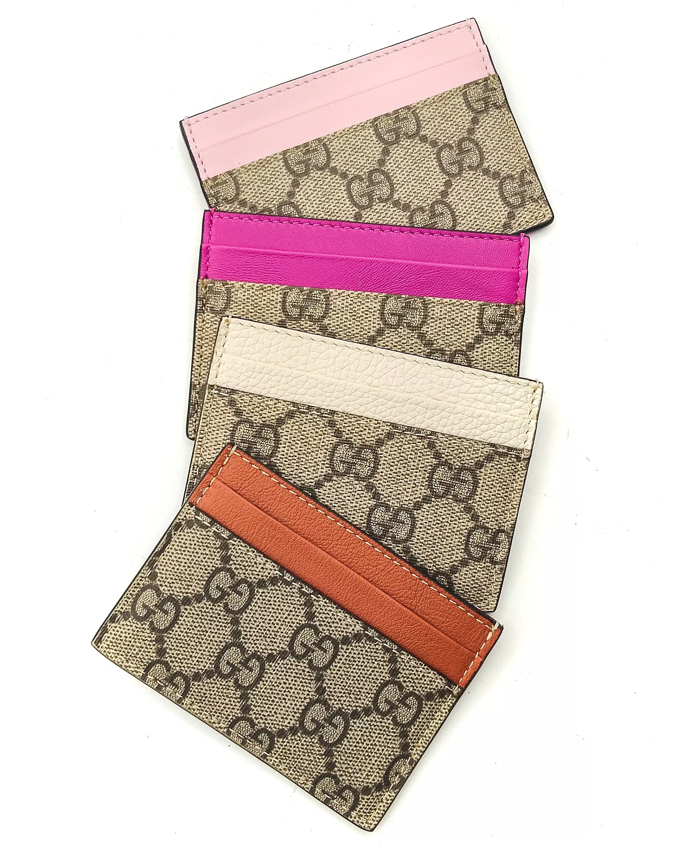 Portacarte GG finiture Fucsia Gucci