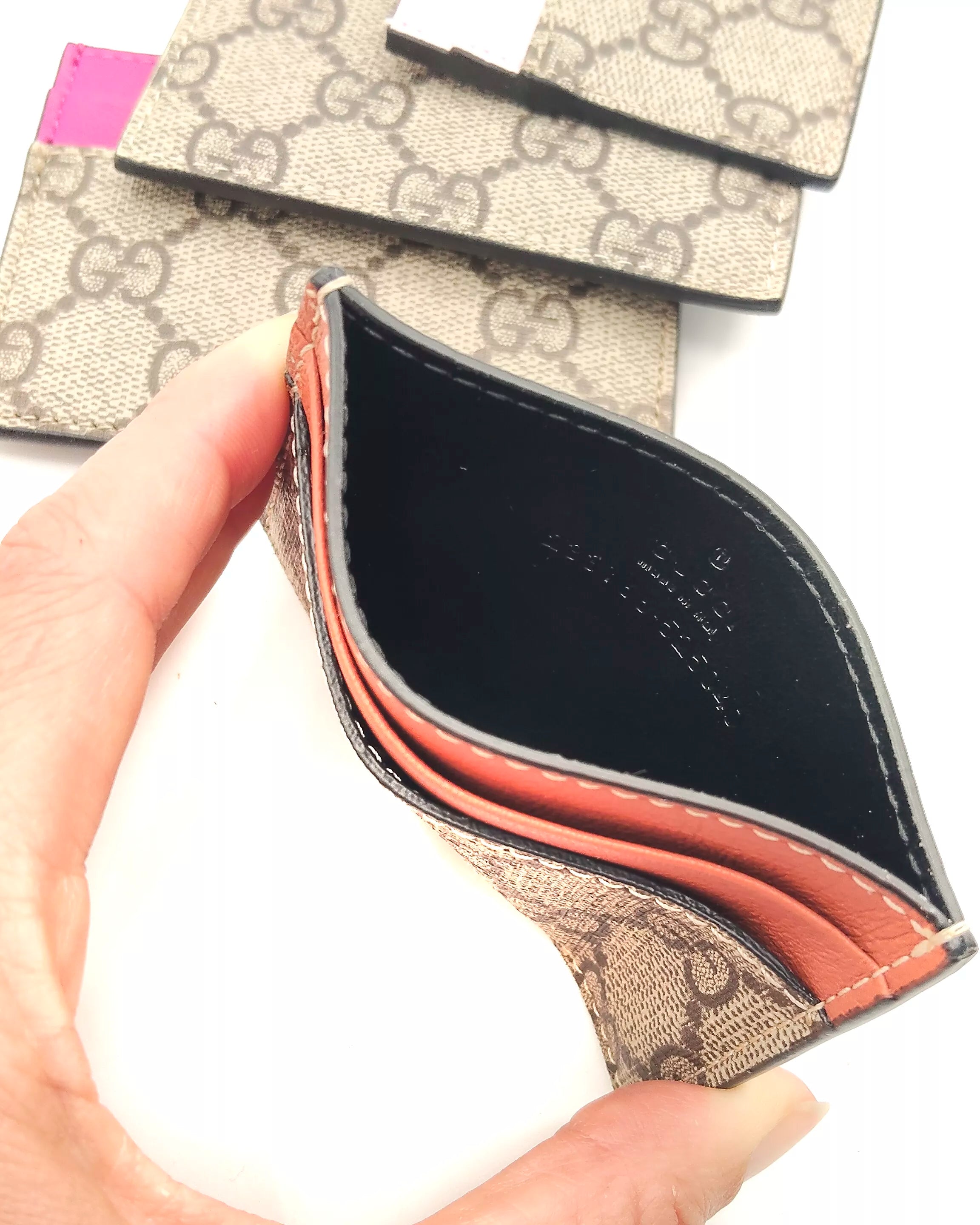 Portacarte GG finiture Marrone Gucci