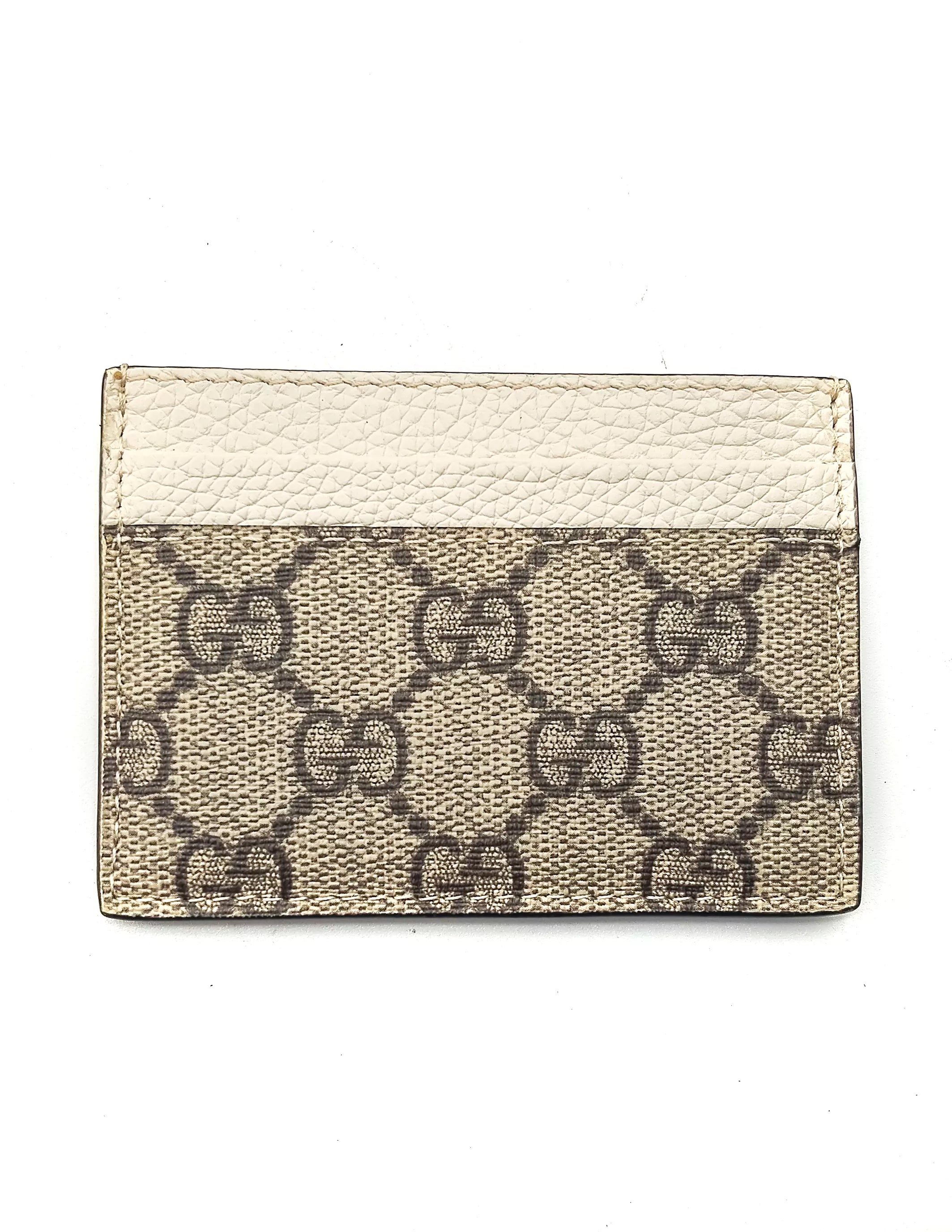Portacarte GG finiture Bianco Gucci