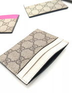 Portacarte GG finiture Bianco Gucci