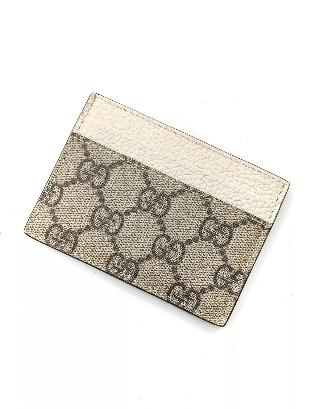Portacarte GG finiture Bianco Gucci