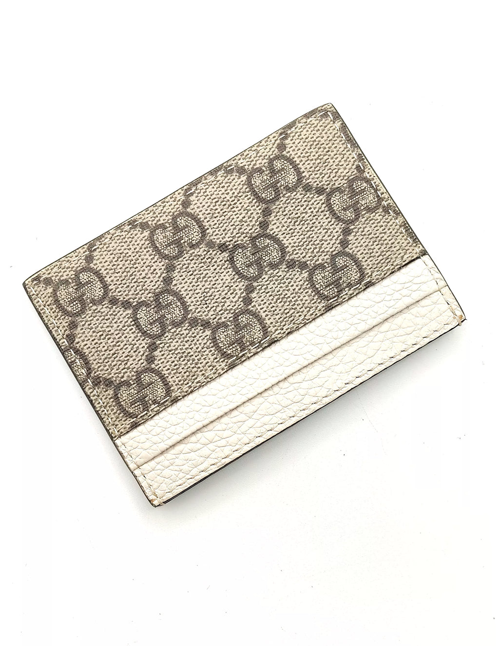 Portacarte GG finiture Bianco Gucci